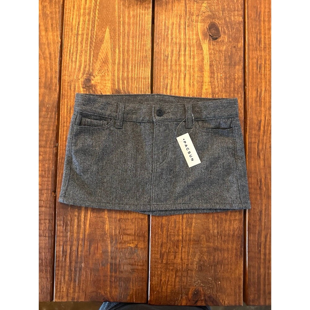 John Galt Brandy Melville grey wool skirt from pacsun Sz Small NWT